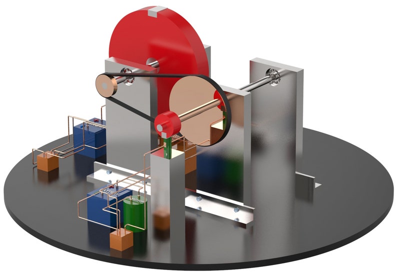 Magnet Motor Free Energy Generator John Bedini 3D Model DIY Plans New 2022 Multi Language image 1