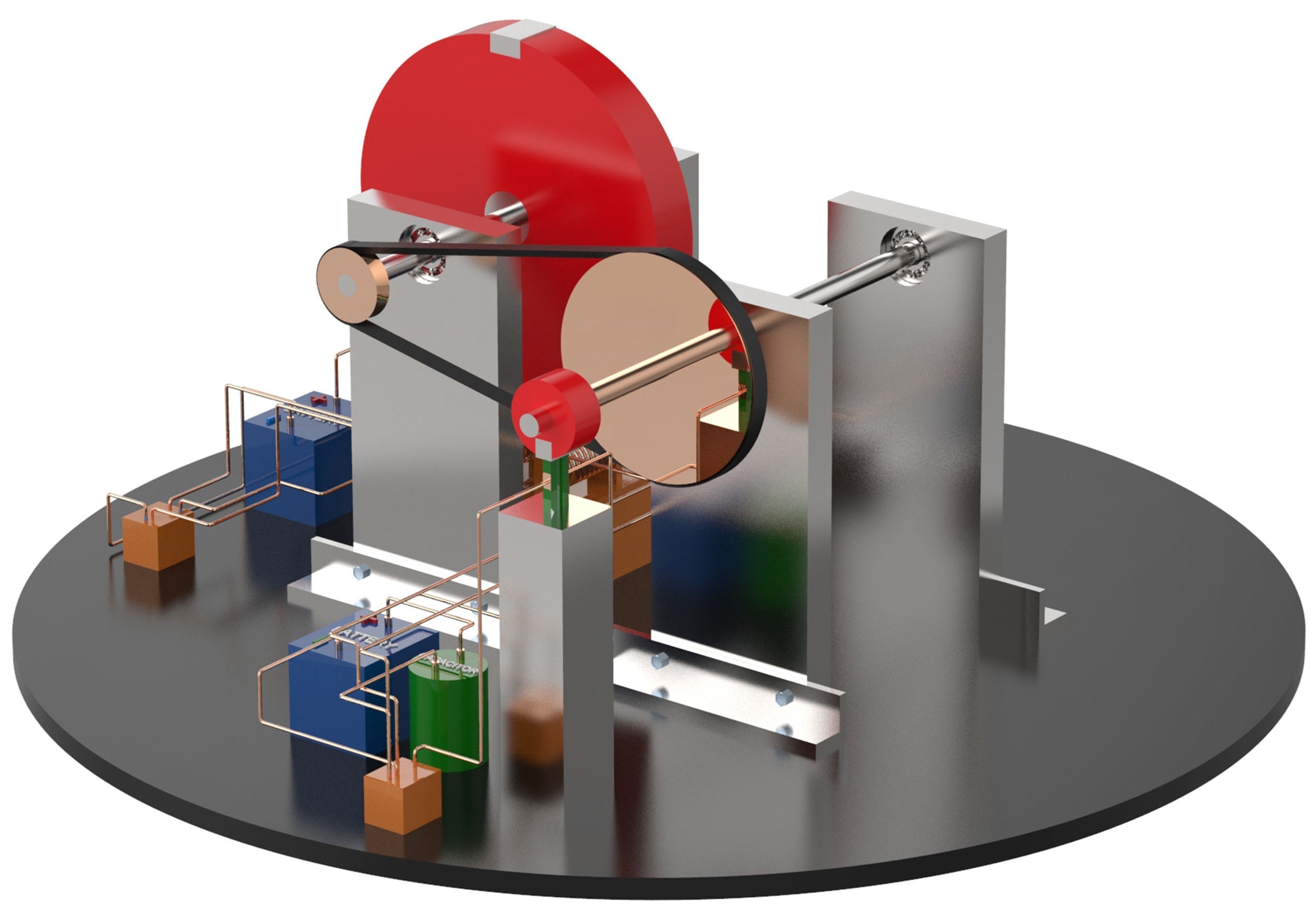 Motor Free Energy Generator John Bedini 3D Model DIY Etsy