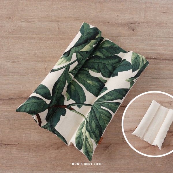 Leaves Natural Waterproof Bunny Bed With Removable Inserts