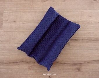 Lettino coniglietto impermeabile Navy Minky con inserti rimovibili