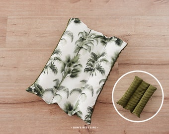 Tropical Olive Minky Waterproof Bunny Bed With Removable Inserts