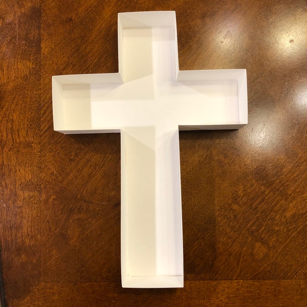 Fillable Box Cross (size 12 inches tall)