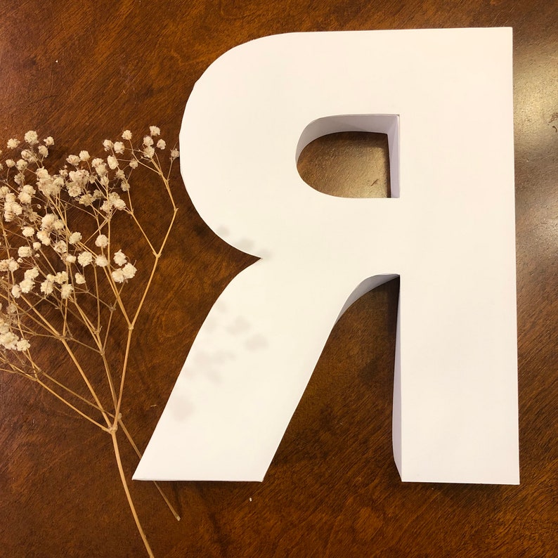 Fillable Box Letter R size 10inch Tall - Etsy
