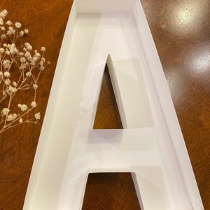 Fillable Box Letter A, Charcuterie Tray size 10inch Tall 