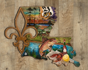 Louisiana Bayou Pride-A Paper Print