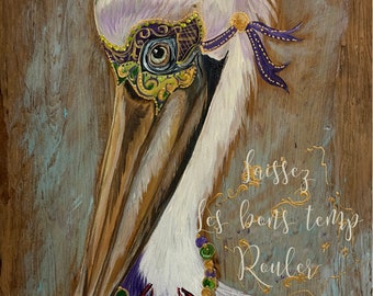 Feathers and Festivities - A Canvas Print