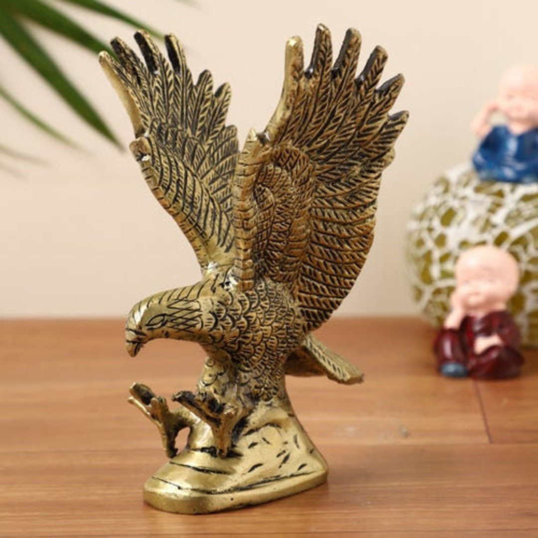 Vintage Brass Eagle Figurinebrass Eagle Statue...brass Eagle