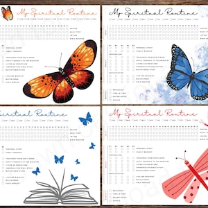 JW Spiritual Routine Activity Tracker | Bug Package Designs | English | Jehovah&#39;s Witness | Printable Digital Download Happy Planner