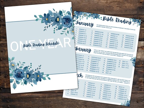 JW One Year Bible Reading Schedule Multiple Versions New Service.