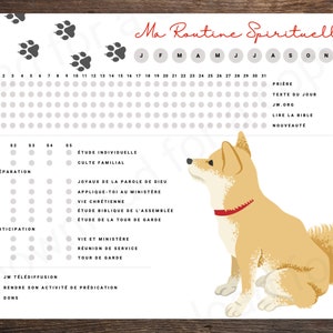 JW Routine Spirituelle | Conceptions d'emballages pour chats et chiens | French |  Témoin de Jéhovah | Téléchargement numérique imprimable