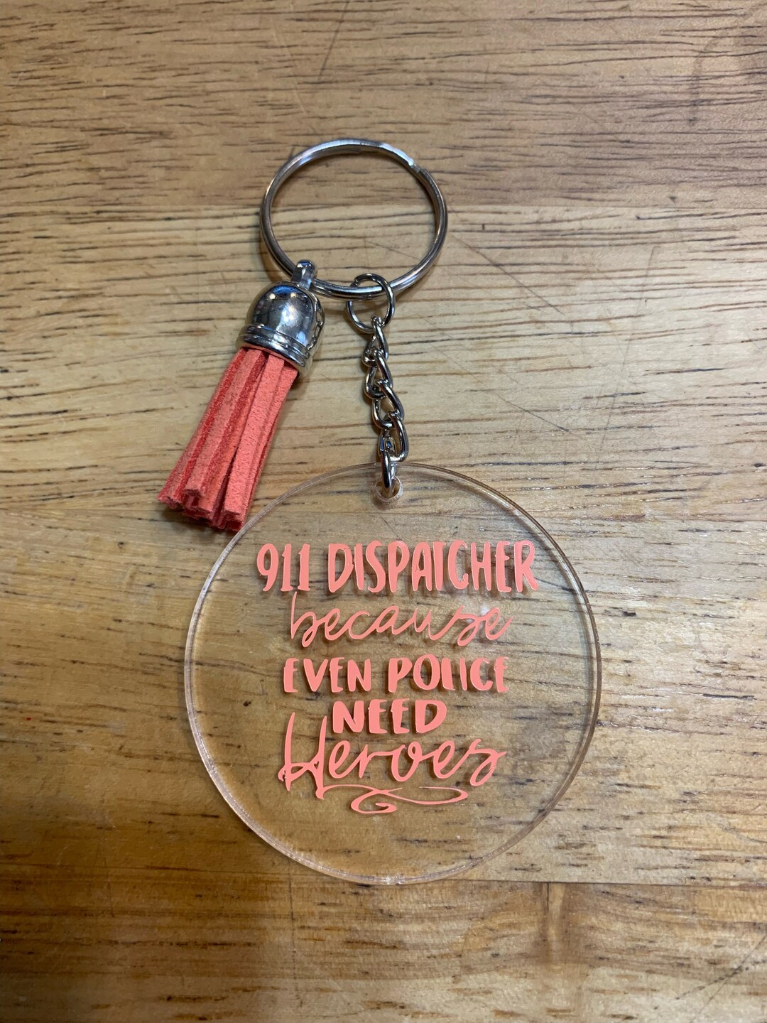 911 Dispatcher Keychain - Etsy