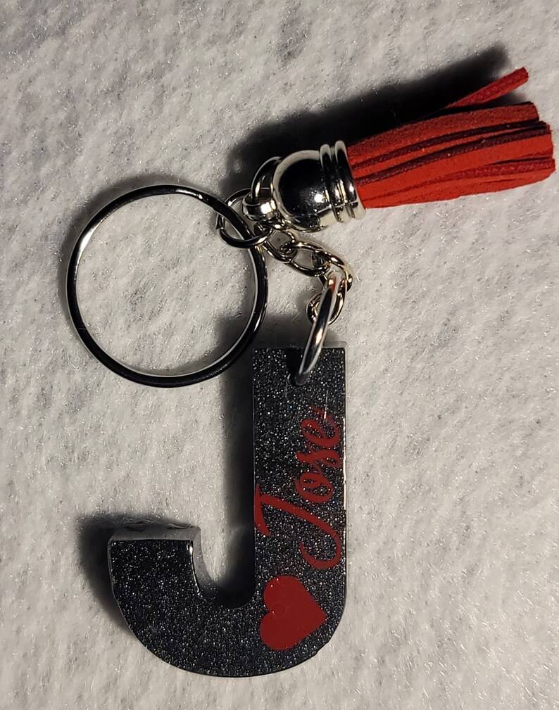 Letter Keychains - Etsy