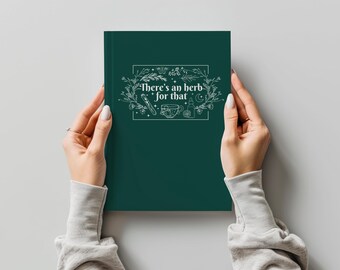 Personalized Herbalist Notebook, Journal, Custom Notebook, Herbalist Gift, Naturopathic Gift, Customized Witchy Journal, Gardening Gift