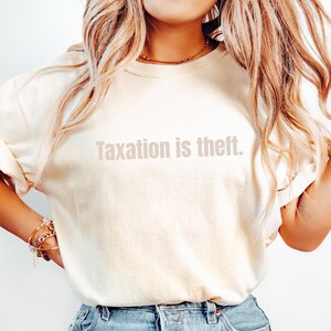 Taxation is Theft, Eat The Rich Tshirt, Ungovernable, Anarchy, Activism, Revolution, Political Resistance, Crunchy Mama, Anti-Capitalist