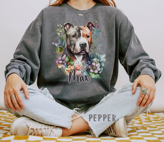 Pitbull Print Men's Sweatshirt