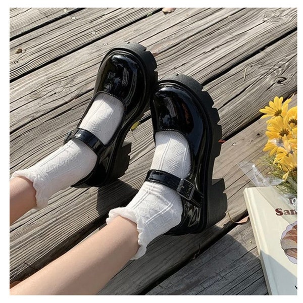 Mary Jane High Heel Platform Shoes