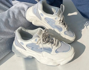 white platform sneakers 90s