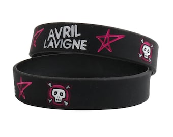 1 PC Avril Lavigne Silicone Bracelets