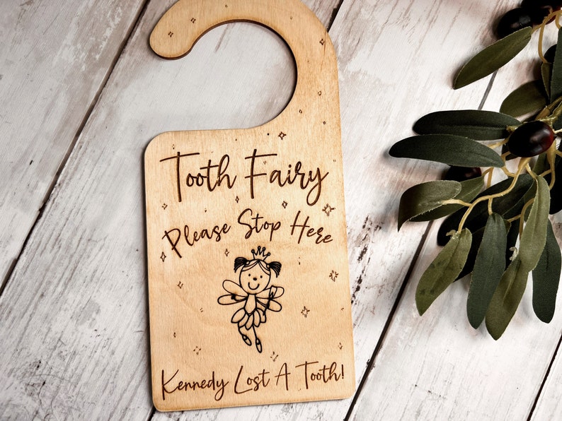 Kids tooth Fairy, Boy Tooth Fairy, Girl Tooth Fairy, Lost Tooth, Tooth Fairy Keepsake, Tooth Fairy Door Hanger Girl Fairy