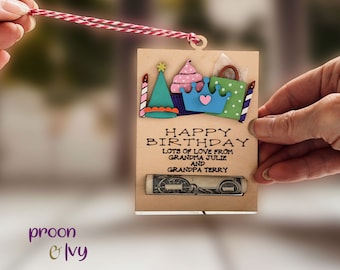 Custom Money Holder, Money Gift Ideas Birthday, Cash Gift Holder