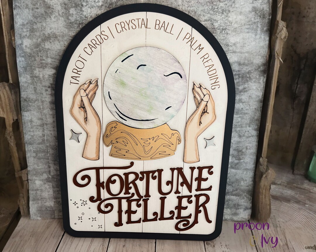 Fortune Telling, Tarot Sign, Psychic Reader, Halloween Decor Indoor ...