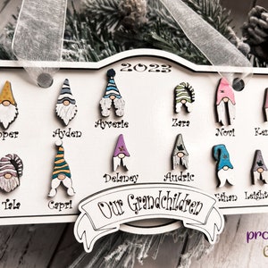 Gnome Family, Custom Gnome, Personalized Family Ornaments, Family With ...