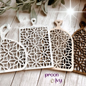 Rustic Cutting Board, Farmhouse Cutting Board, Decorative Boards, Pattern Cutting Board