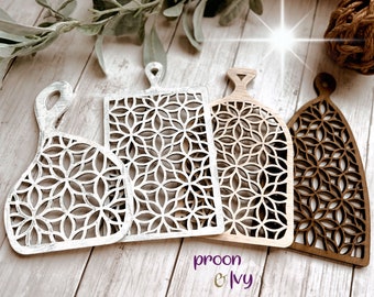 Rustic Cutting Board, Farmhouse Cutting Board, Decorative Boards, Pattern Cutting Board
