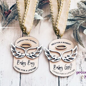 Baby Memorial Ornament, Angel Miscarriage Ornament, Baby Loss Keepsake, Infant Loss Ornament, Pregnancy Loss Gift, Infant Loss gift Ornament