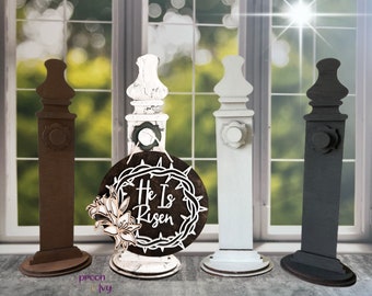 Post Sign Hangers, Sign Holder for Table, Wooden Sign Stand, Mini Sign Stand