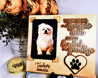 Pet Memorial Plaque, Personalized Pet Loss Gift Frame, Custom Pet Plaque, Pet loss Gift for friend, Cat Loss Sympathy Gift