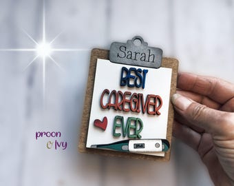 Best Caregiver Ever, CNA Magnet, Appreciation Keepsake for Nurses, CNA Appreciation, Healthcare Gift