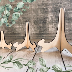Tiered Tray Stands, Mini Easels, Wooden Sign Stand,  Mini Decor Easels, Plate Stand for Display, Small Sign Stand, Mini Sign Stand