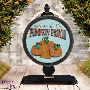 Interchangeable Fall, 3d cutouts, Round Circle Signs
