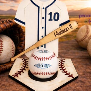 Decoración de béisbol, regalos de sóftbol para jugadores, exhibición de béisbol, adornos deportivos personalizados