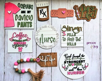 Nurse Sign, Nurse Decorations, Nurse Graduation Gift for Her