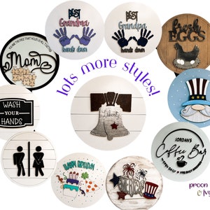 Interchangeable Sign, 3d cutouts, Round Circle Signs