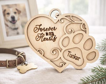 Pet Memorial Ornament, Dog Memorial Ornament, Pet Remembrance Ornament