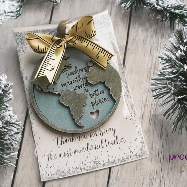 Globe Ornament, Teacher Appreciation Week, Teacher Christmas Gifts Ideas