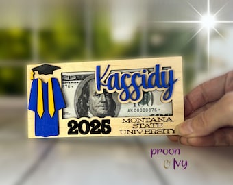 Graduation Money Holder Personalized, Graduation Gift, Class of 2025, High School Graduation, Gift for Graduates, High School Senior