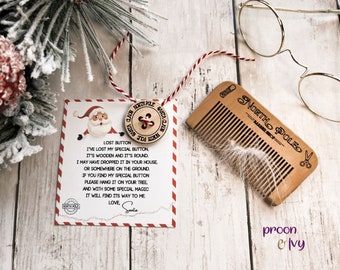 Christmas Traditions, Christmas Eve Box Filler, Christmas Decoration Tradition, Santa Comb, Santa Button, Santa's Magic, Elf Prop Kit