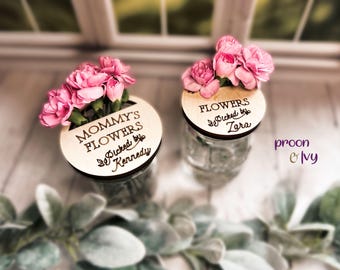 Mother's Day Gift,  Mason Jar Lid Flower Holder, Flowers for Mommy, Flowers for Grandma, Flower Holder