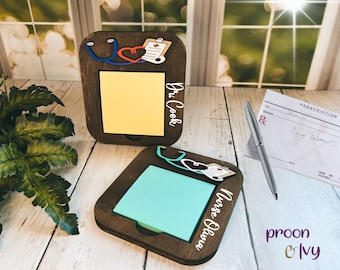 Post it Holder, Doctor Gift Thank You, Nurse Graduation Gift for Her