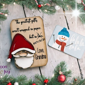 Santa Gift Card Holder, Money Holder Christmas,  Cash Holder, Money Gift Ideas Xmas