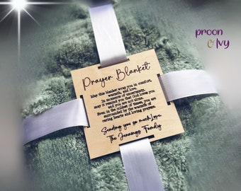 Prayer Wrap, Friend Blanket, Prayer Tags, Blanket Tags Personalized
