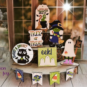 Halloween Tiered Tray Decor, Fall Tiered Tray Sign, Trick or Treat Sign