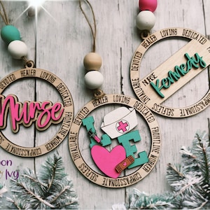 Nurse Ornament, Graduation Ornament, New Nurse Gift, Nurse Christmas Ornament, Graduation Gift, RN Gift, BSN Gift, Nursing Graduation Gift