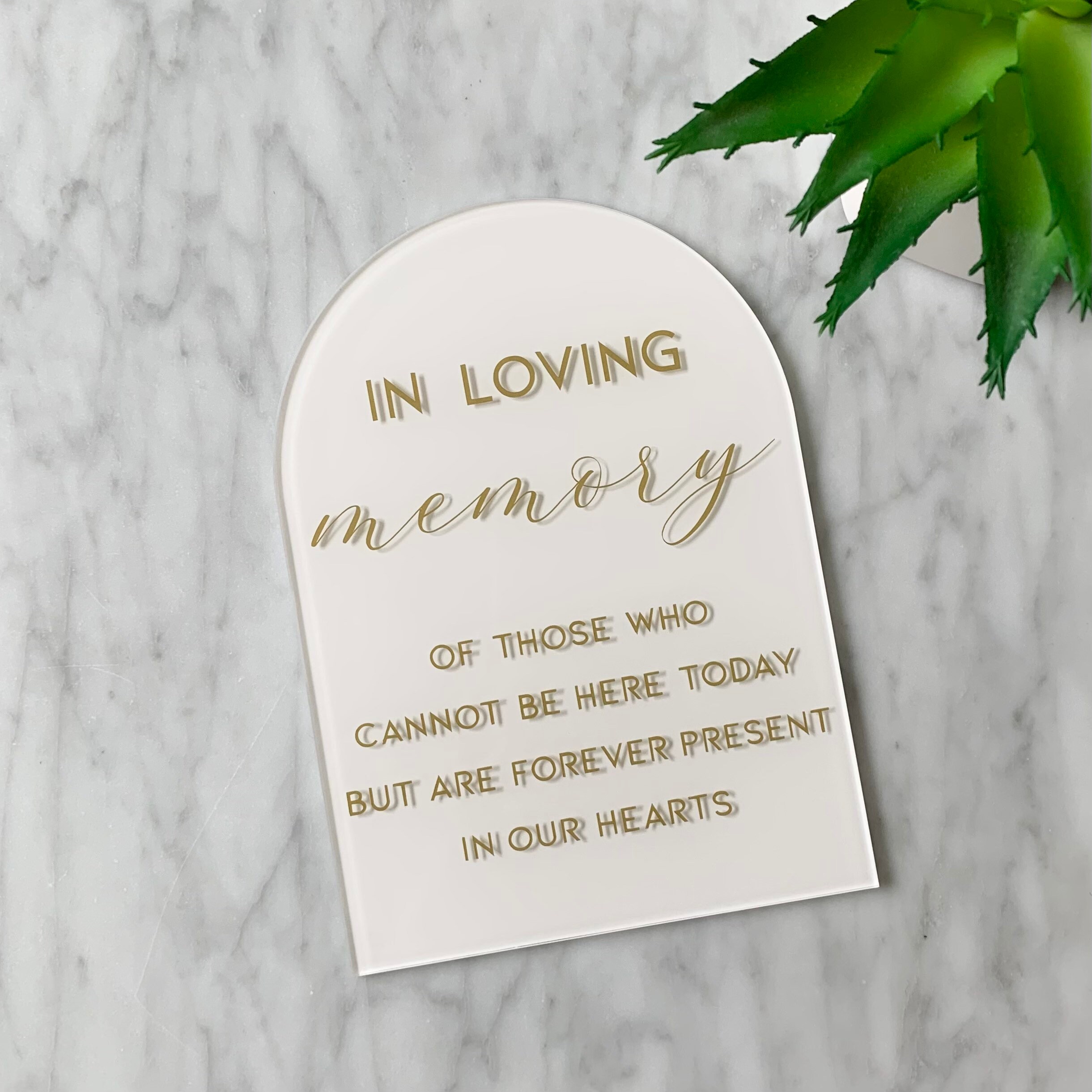 In Loving Memory Table Sign Memorial Sign Modern Memorial Etsy