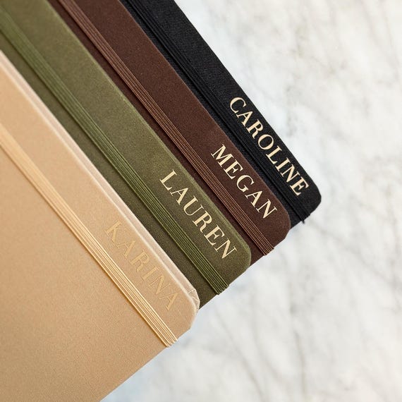 CUSTOMIZABLE Linen Hardcover Bullet Journal | Premium Bullet Journal | 160 GSM Bullet Journal | Dot Grid Journal | Blank Bullet Journal