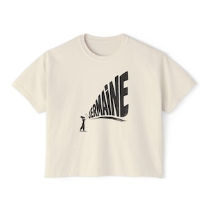 Jermaine Graphic Tee | Boxy Cropped T-Shirt, Music Tour Rap Tee